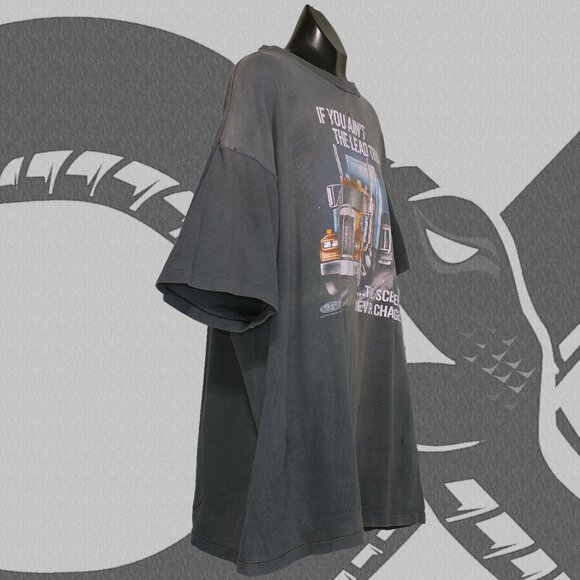 Vintage 3D Emblem T-Shirt Truckers Only Men's XXL Flying J Truck Stop - Picture 2 of 5